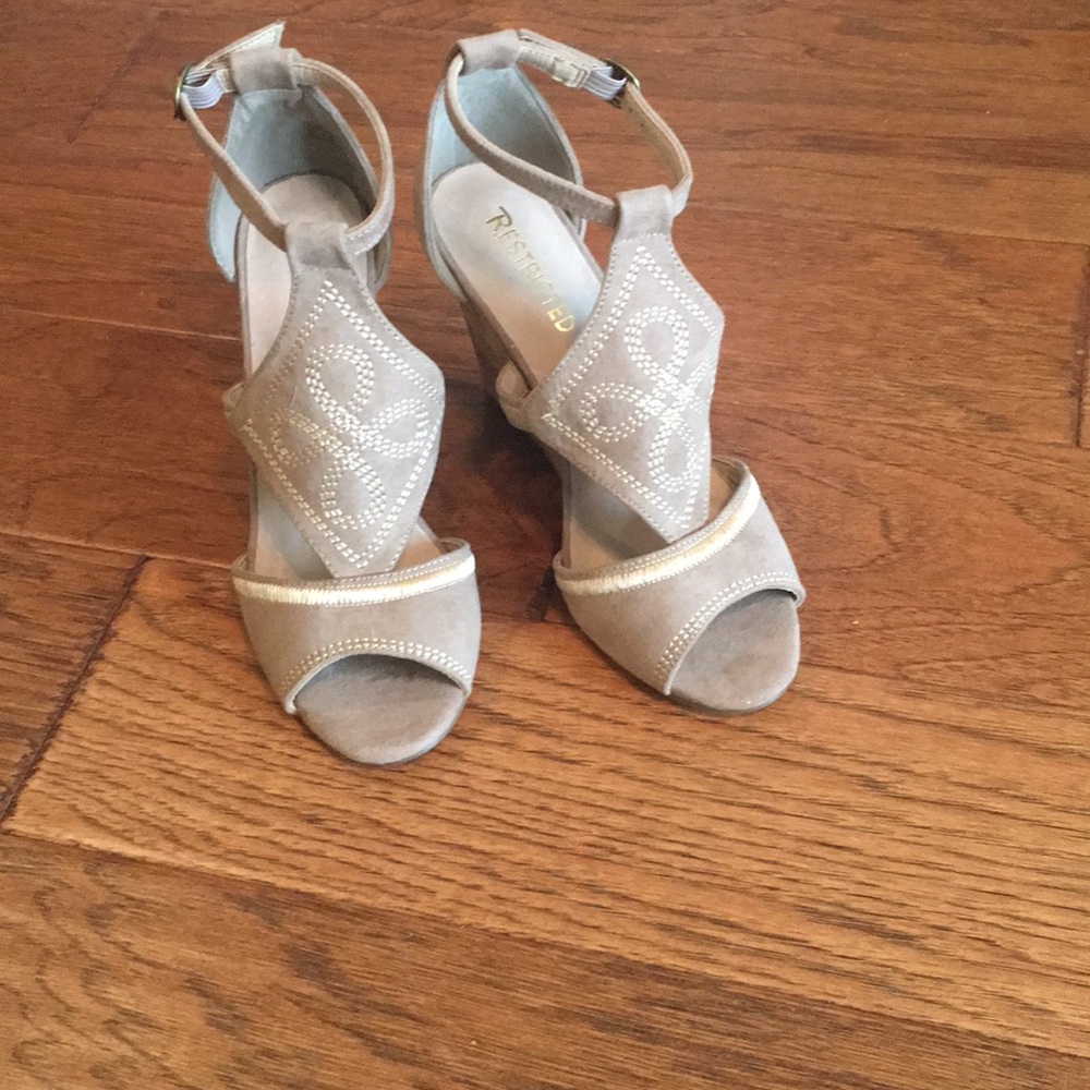 Brand New Taupe Wedges